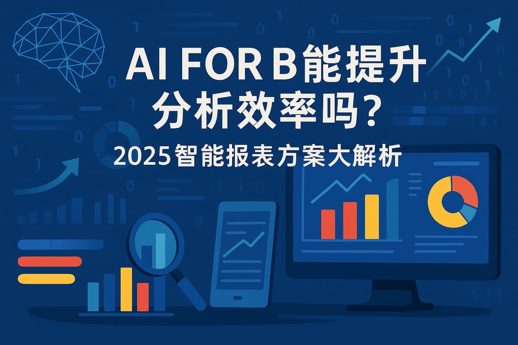 AI For BI能提升分析效率吗？2025智能报表方案大解析
